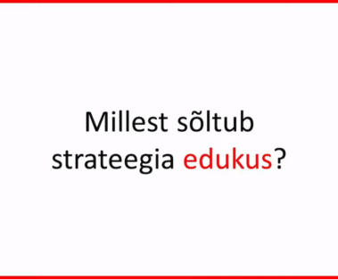 indrek saul strateegia ja usk strateegiasse
